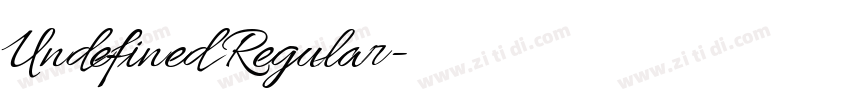 Undefined Regular字体转换 Undefined Regular字体转换